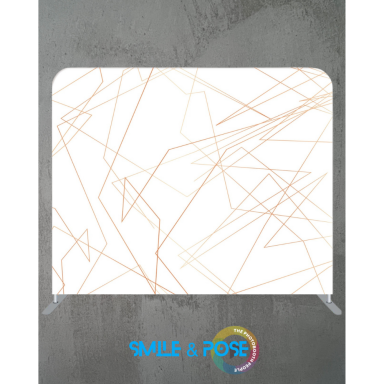 White Luxury Gold Backdrop